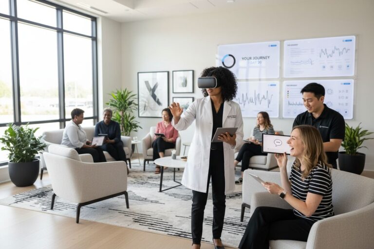 modern addiction recovery clinic technology