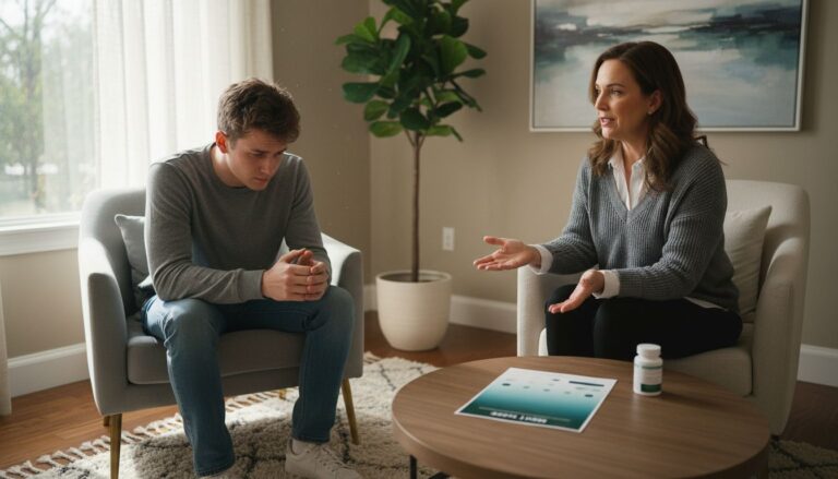 therapy session depression